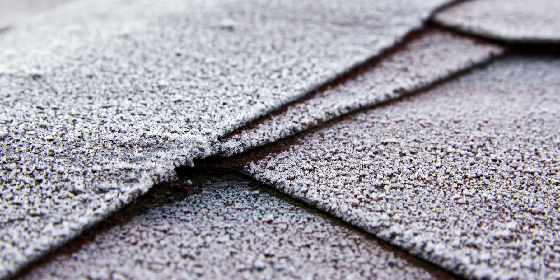 Close-up of asphalt roof shingles