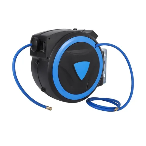 Retractable air hose reel, 65 ft