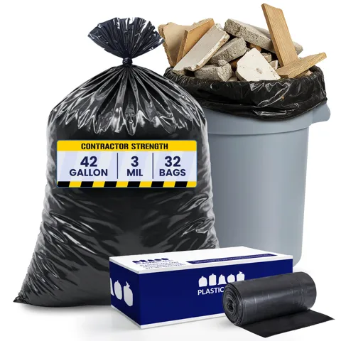Contractor bags, 42 gal, 3 mil