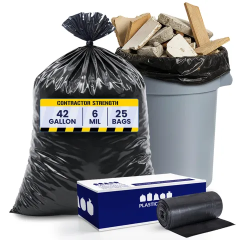 Contractor bags, 42 gal, 6 mil