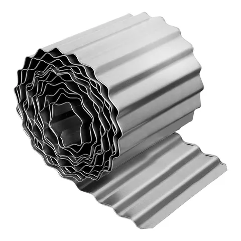 Corrugated metal edging, 6 in × 50 ft
