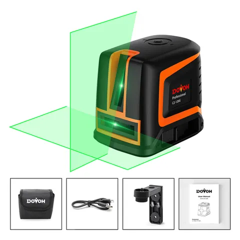Cross-line laser level, green