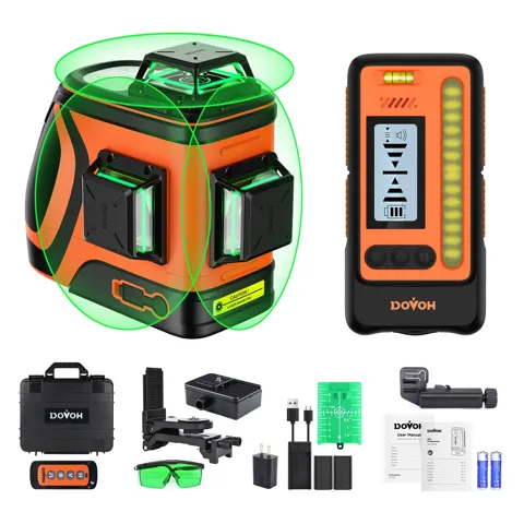 Outdoor laser level with receiver