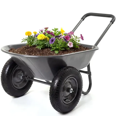 Two-wheel wheelbarrow