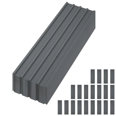 Corrugated metal roofing, 20 panels