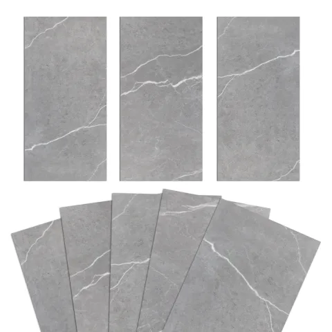 Peel-and-stick vinyl tile, 12 × 24 in