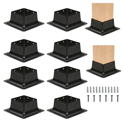 4 × 4 post base brackets, 8-pack