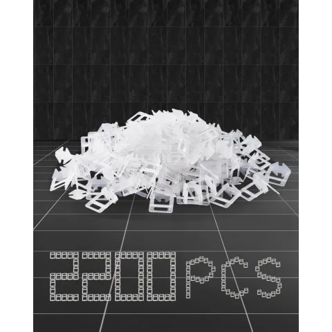 Tile leveling clips, 1/16 in, 2,200 pcs