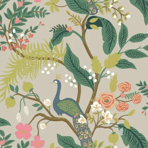 Rifle Paper Co. Peacock wallpaper